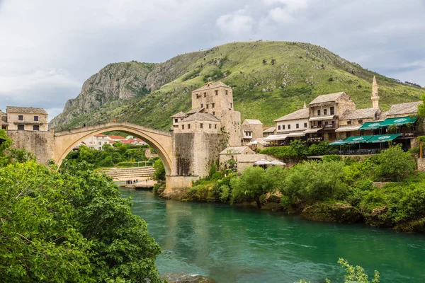 Mostar Bosznia Hercegovina 2016 Június Régi Híd Mostar Egy Szép — Stock Fotó