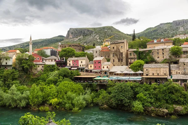 Mostar Bosnien Hercegovina Juni 2016 Historiska Center Mostar Vacker Sommardag — Stockfoto