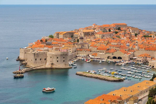 Dubrovnik Croácia Junho 2016 Vista Aérea Cidade Velha Dubrovnik Belo — Fotografia de Stock