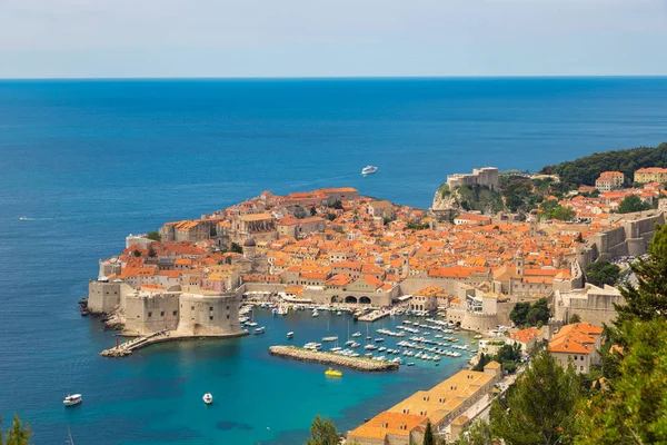 Dubrovnik Croacia Junio 2016 Vista Aérea Ciudad Vieja Dubrovnik Hermoso — Foto de Stock