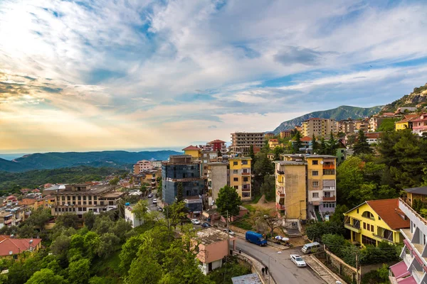 Kruja Albanien Juni 2016 Utsikt Från Kruja Slott Vacker Sommardag — Stockfoto