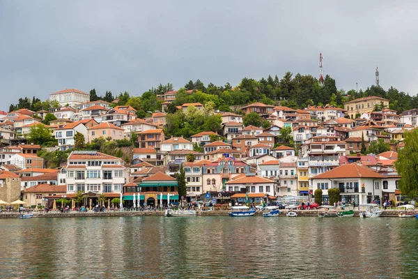 Ohrid Makedonie Června 2016 Město Ochrid Ohridské Jezero Krásné Letní — Stock fotografie