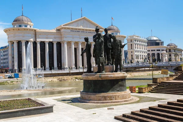 Skopje Macedonië Juni 2016 Monument Voor Schippers Van Salonica Het — Stockfoto