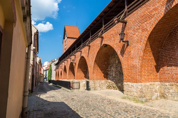 Рига Латвия Июня 2016 Года Стена Средневековой Крепости Риге Прекрасный — стоковое фото