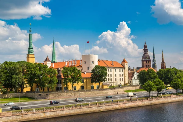 Riga Latvia June 2016 Panoramic View Old Town Riga Beautiful — Stock Photo, Image