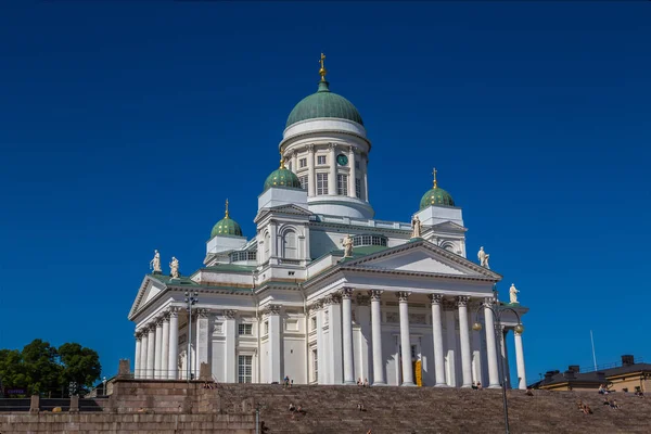 Helsinki Finland Juni 2016 Helsinki Cathedral Een Mooie Zomerdag Finland — Stockfoto