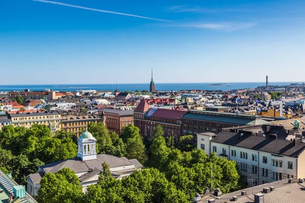 Helsinki Finlandia Czerwca 2016 Panoramiczny Widok Lotu Ptaka Helsinek Piękny — Zdjęcie stockowe