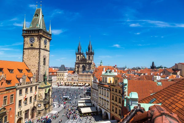 Prag Çek Cumhuriyeti Haziran 2016 Panoramik Gök Olayları Görüntülemek Eski — Stok fotoğraf