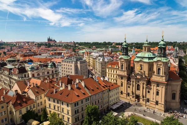 Prague Çek Cumhuriyeti Haziran 2016 Panoramik Hava Görünümünde Prag Bir — Stok fotoğraf