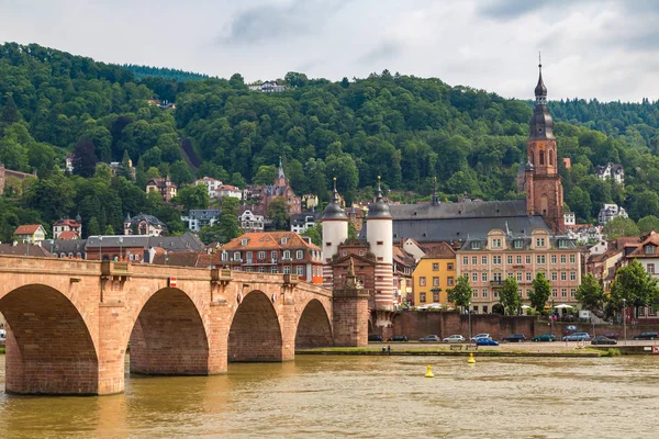 Heidelberg Německo Června 2016 Starý Most Heidelbergu Krásný Letní Den — Stock fotografie