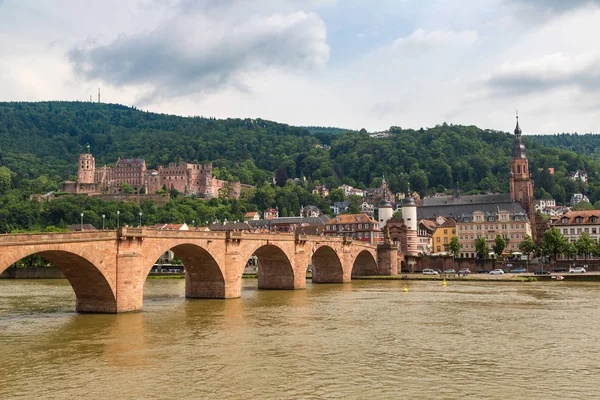 Heidelberg Německo Června 2016 Starý Most Heidelbergu Krásný Letní Den — Stock fotografie