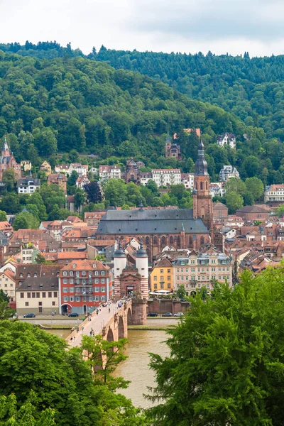 Heidelberg Deutschland Juni 2016 Panoramaaufnahme Vom Heidelberg Einem Schönen Sommertag — Stockfoto