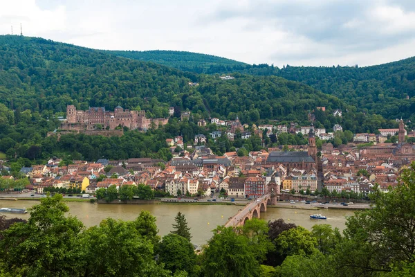 Heidelberg Allemagne Juin 2016 Vue Aérienne Panoramique Heidelberg Par Une — Photo