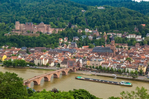 Heidelberg Niemcy Czerwca 2016 Panoramiczny Ptaka Heidelbergu Piękny Letni Dzień — Zdjęcie stockowe