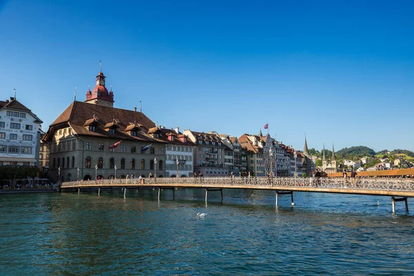 Lucerne Švýcarsko Června 2016 Historické Centrum Lucernu Krásný Letní Den — Stock fotografie