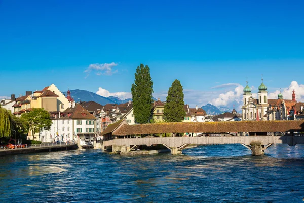 Luzern Schweiz Juni 2016 Historisches Zentrum Von Luzern Einem Schönen — Stockfoto