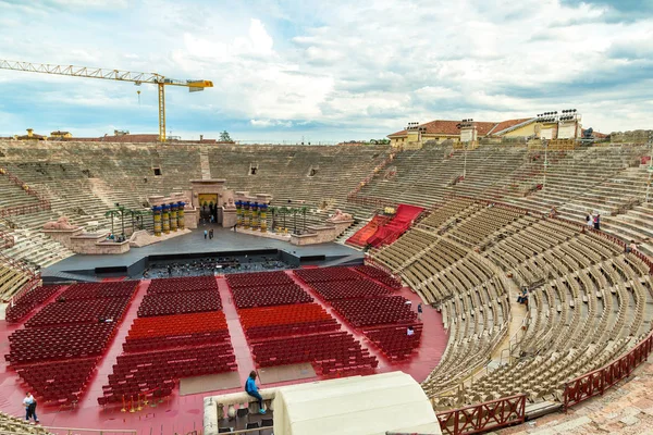 Verona Itálie Června 2016 Arena Verona Římský Amfiteátr Veroně Krásný — Stock fotografie