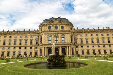 Würzburg, Almanya - 18 Haziran 2016: Bir güzel yaz günü, Almanya Würzburg Residenze sarayda