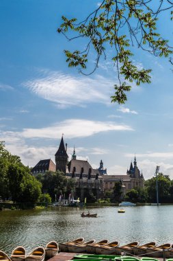 BUDAPEST, HUNGARY - JULY 24, 2013: Vajdahunyad castle  in Budapest.
