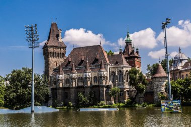 BUDAPEST, HUNGARY - JULY 24, 2013: Vajdahunyad castle  in Budapest.