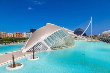Valencia, İspanya - 12 Haziran 2016: Museum of Science bir güzel yaz günü, 12 Haziran 2016 İspanya Valencia'da