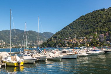 Como, İtalya - 12 Haziran 2016: Lake Como İtalya güzel yaz gün