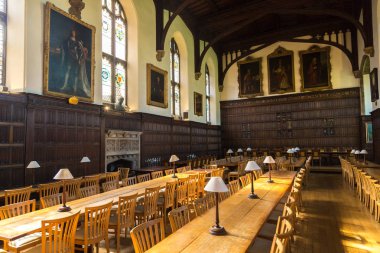 Oxford, İngiltere - 15 Haziran 2016: Magdalen College, Oxford Üniversitesi, Oxford, Oxfordshire, İngiltere, Birleşik Krallık
