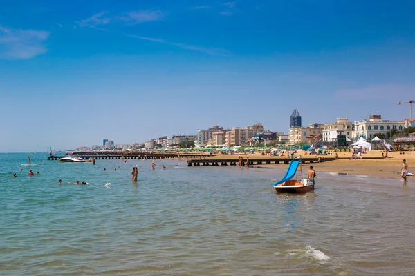 Lido Jesolo Italia Giugno 2016 Spiaggia Del Lido Jesolo Mare — Foto Stock