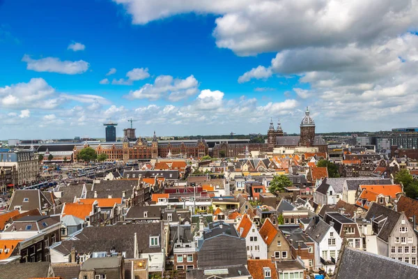 Амстердам Нідерланди Червня 2016 Канал Церкву Святого Миколая Амстердамі Один — стокове фото