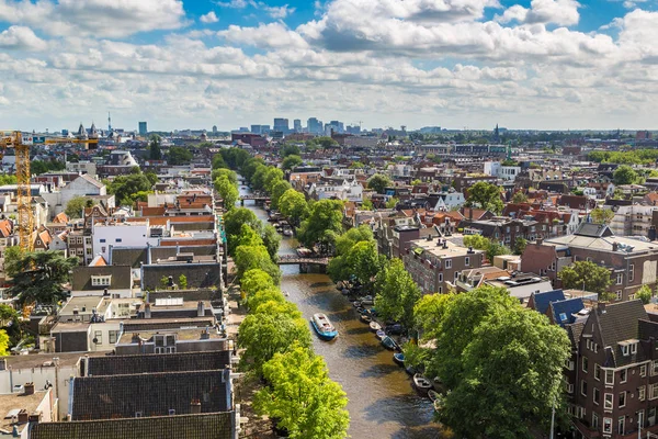 Amsterdam Países Bajos Junio 2016 Vista Aérea Panorámica Ámsterdam Hermoso — Foto de Stock