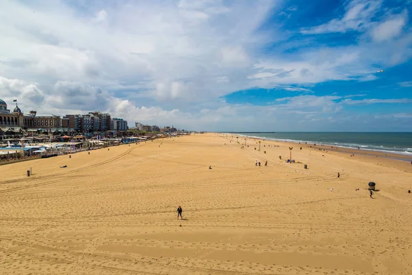 Hague Paesi Bassi Giugno 2016 Spiaggia Scheveningen All Aia Una — Foto Stock