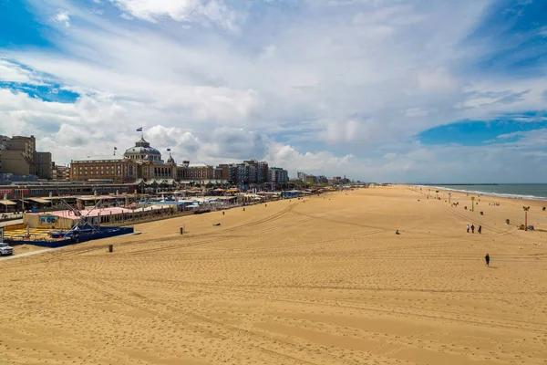 Hague Paesi Bassi Giugno 2016 Spiaggia Scheveningen All Aia Una — Foto Stock