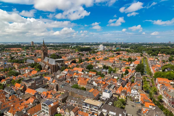 Delft Netherlands June 2016 Panoramic Aerial View Delft Beautiful Summer — Stock Photo, Image