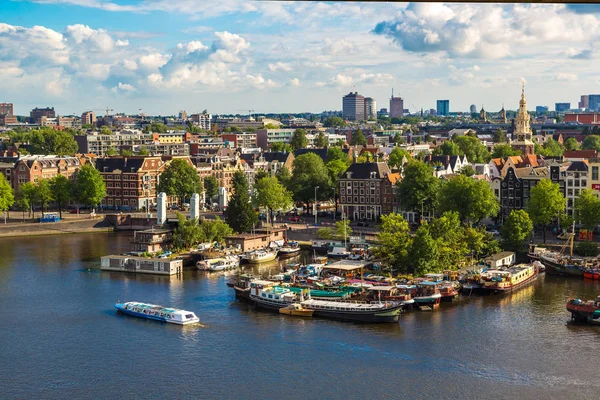 Amsterdam Hollanda Haziran 2016 Panoramik Hava Görünümünde Amsterdam Bir Güzel — Stok fotoğraf