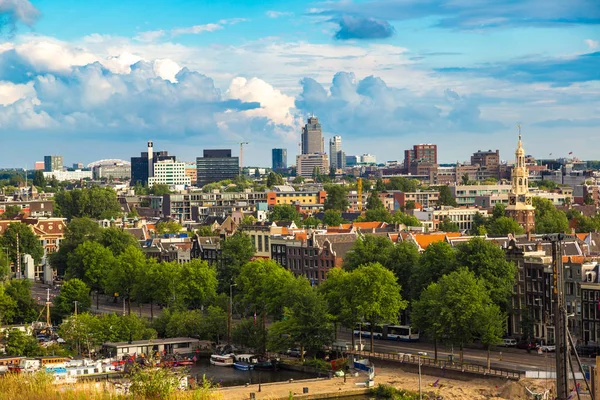 Амстердам Нидерланды Июня 2016 Панорамный Вид Амстердам Прекрасный Летний День — стоковое фото