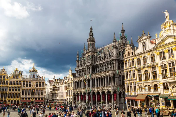 Bruselas Bélgica Junio 2016 Grand Place Bruselas Hermoso Día Verano —  Fotos de Stock