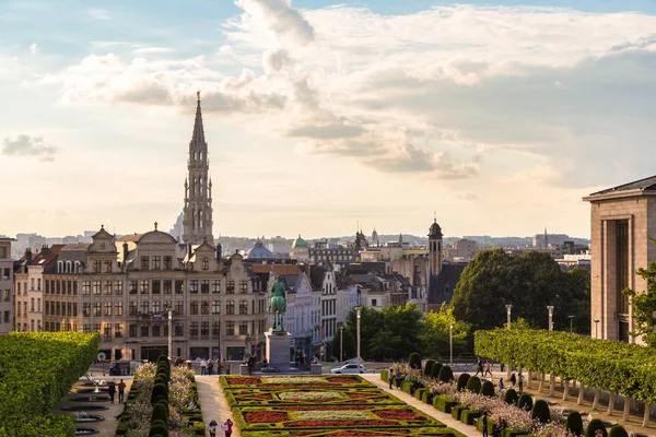 Brusel Belgie Června 2016 Panoráma Bruselu Krásný Letní Den Belgie — Stock fotografie