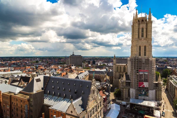 Гент Бельгія Червня 2016 Панорамний Вид Гент Один Прекрасний Літній — стокове фото