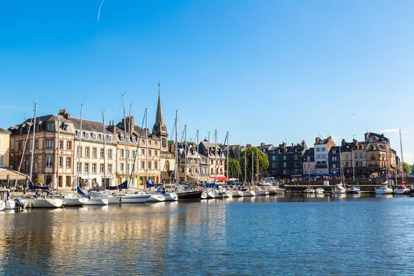 Honfleur France June 2016 Honfleur Harbour Beautiful Summer Day France — 스톡 사진