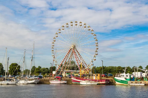 Honfleur France Juni 2016 Vintage Retro Ferris Wheel Honfleur Einem — Stockfoto