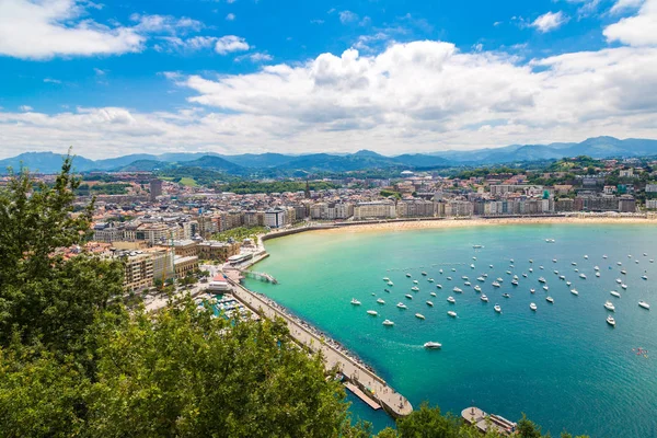 San Sebastian España Junio 2016 Vista Aérea Panorámica San Sebastián — Foto de Stock