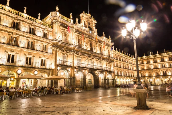 Salamanca Spanje Juni 2016 Plaza Mayor Centrale Plein Salamanca Een — Stockfoto