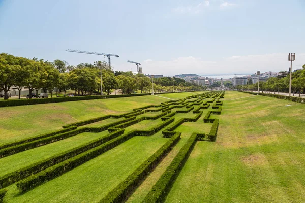 Лиссабон Португалия Июня 2016 Года Парк Эдуардо Vii Лиссабоне Прекрасный — стоковое фото