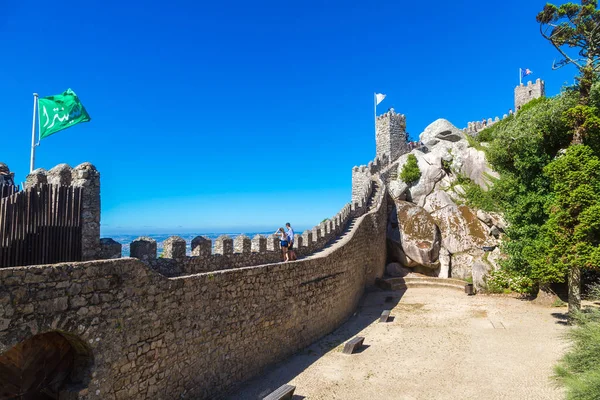 Estoril Portugalsko Června 2016 Castle Maurové Sintře Krásný Letní Den — Stock fotografie