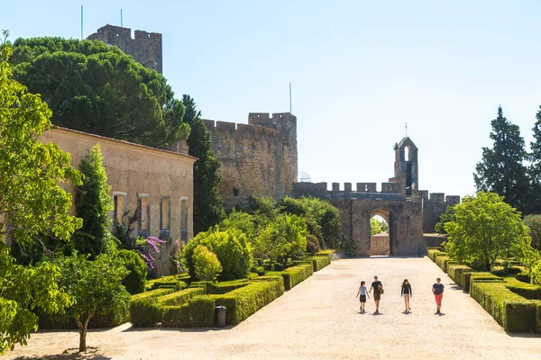 Estoril Portugal June 2016 Medieval Templar Castle Tomar Beautiful Summer — Stock Photo, Image