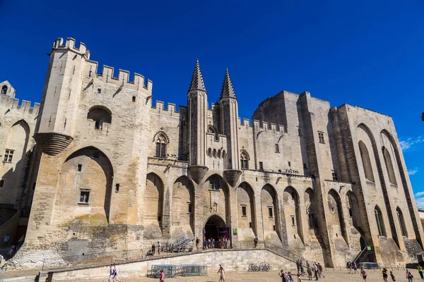Avignon Francja Czerwca 2016 Papieskiego Pałacu Avignon Piękny Letni Dzień — Zdjęcie stockowe