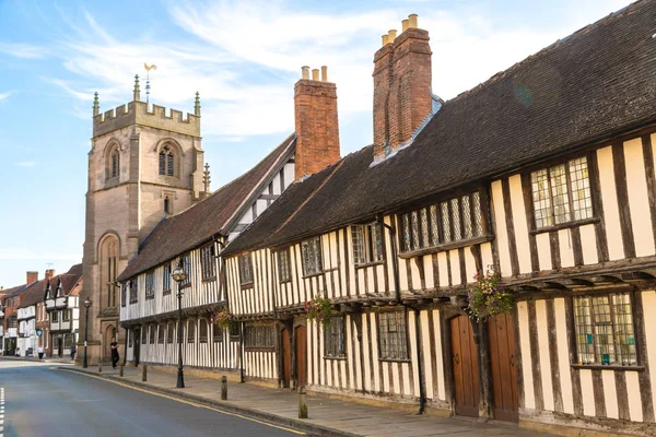 Stratford Avon Inglaterra Junio 2016 Casa Entramado Madera Stratford Avon — Foto de Stock