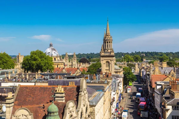 Oxford Wielka Brytania Czerwca 2016 Panoramiczny Widok Lotu Ptaka Oxford — Zdjęcie stockowe