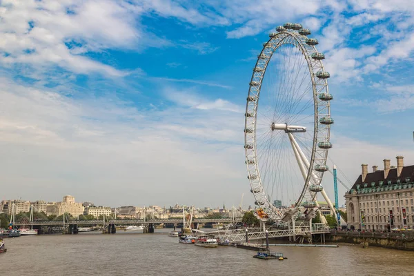 London Vereinigtes Königreich Juni 2016 London Eye Großes Riesenrad Einem — Stockfoto