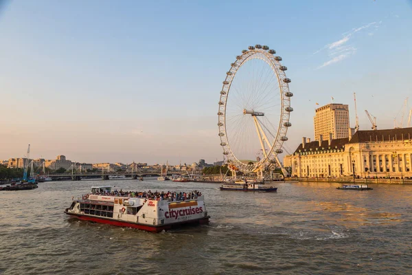Londres Reino Unido Junho 2016 Olho Londres Grande Roda Gigante — Fotografia de Stock